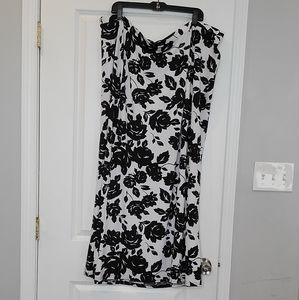 Jessica London Lined Floral Maxi Skirt